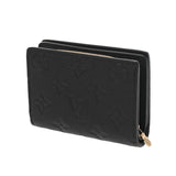 LOUIS VUITTON ルイヴィトン モノグラムアンプラント ポルトフォイユ クレア ノワール M80151 レディース レザー 二つ折り財布 Aランク 中古 銀蔵