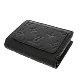 LOUIS VUITTON ルイヴィトン モノグラムアンプラント ポルトフォイユ クレア ノワール M80151 レディース レザー 二つ折り財布 Aランク 中古 銀蔵