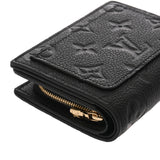 LOUIS VUITTON ルイヴィトン モノグラムアンプラント ポルトフォイユ クレア ノワール M80151 レディース レザー 二つ折り財布 Aランク 中古 銀蔵