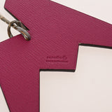 HERMES エルメス プティアッシュ オリガミ バッグチャーム ローズパープル/ブラック A刻印(2017年頃) ユニセックス シェーブル シルク チャーム Aランク 中古 銀蔵