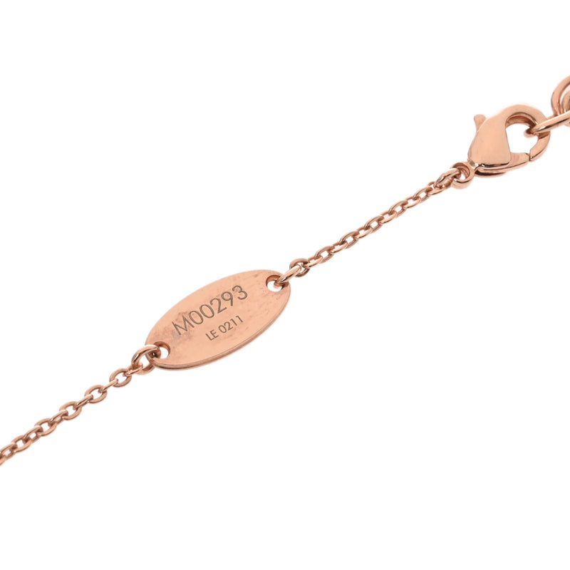 LOUIS VUITTON ルイヴィトン ナノグラムネックレス ピンクゴールド/シルバー M00293 レディース メタル ネックレス Aランク 中古 銀蔵