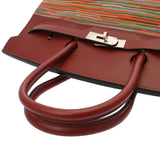 HERMES エルメス バーキン 35 ルージュアッシュ □J刻印(2006年頃) レディース ヴィブラート ボックスカーフ ハンドバッグ Bランク 中古 銀蔵