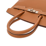 HERMES エルメス バーキン 35 ゴールド □F刻印(2002年頃) ユニセックス ヴォーシャモニー ハンドバッグ ABランク 中古 銀蔵