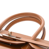 HERMES エルメス バーキン 35 ゴールド □F刻印(2002年頃) ユニセックス ヴォーシャモニー ハンドバッグ ABランク 中古 銀蔵