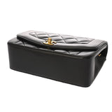 CHANEL シャネル マトラッセ ダイアナ チェーンショルダー 22cm ブラック A01164 レディース ラムスキン ショルダーバッグ ABランク 中古 銀蔵