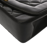 CHANEL シャネル マトラッセ ダイアナ チェーンショルダー 22cm ブラック A01164 レディース ラムスキン ショルダーバッグ ABランク 中古 銀蔵