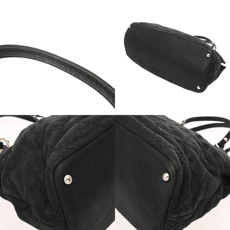 CHANEL シャネル 2WAY チェーンバッグ ブラック レディース レザー 2WAYバッグ ABランク 中古 銀蔵