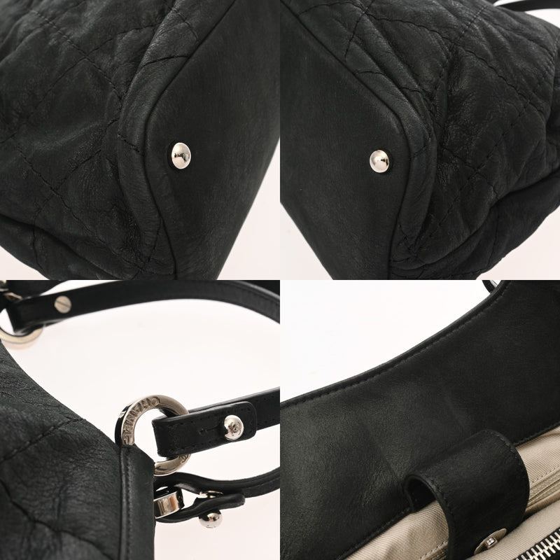 CHANEL シャネル 2WAY チェーンバッグ ブラック レディース レザー 2WAYバッグ ABランク 中古 銀蔵