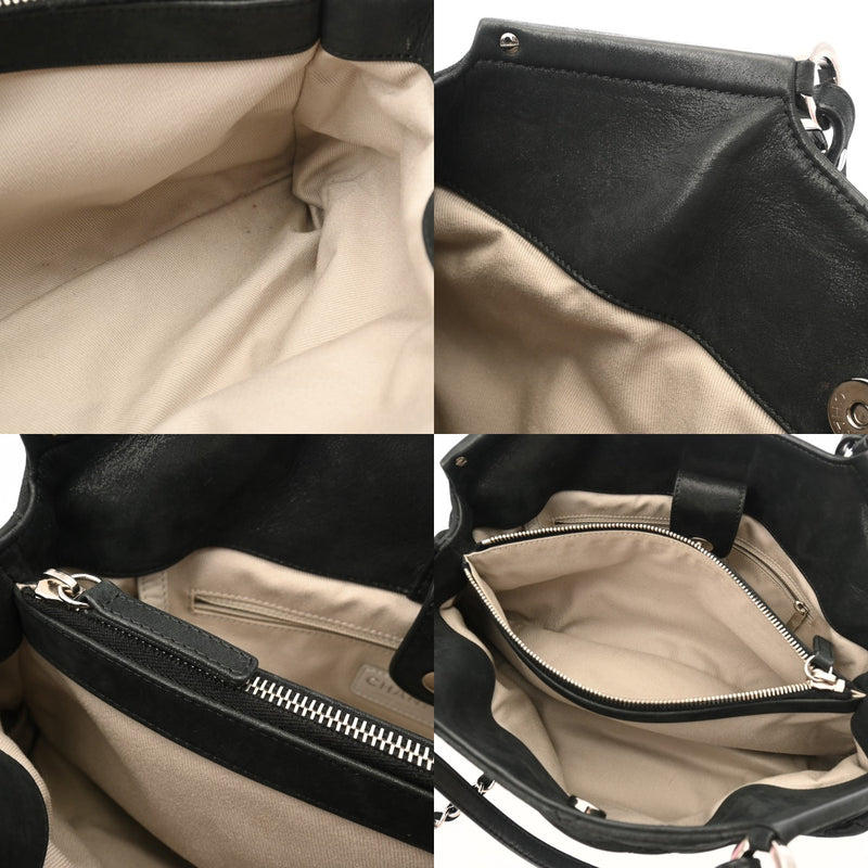 CHANEL シャネル 2WAY チェーンバッグ ブラック レディース レザー 2WAYバッグ ABランク 中古 銀蔵
