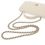 CHANEL シャネル マトラッセ トップハンドル チェーンウォレット ホワイト A92990 レディース キャビアスキン ハンドバッグ 新同 中古 銀蔵