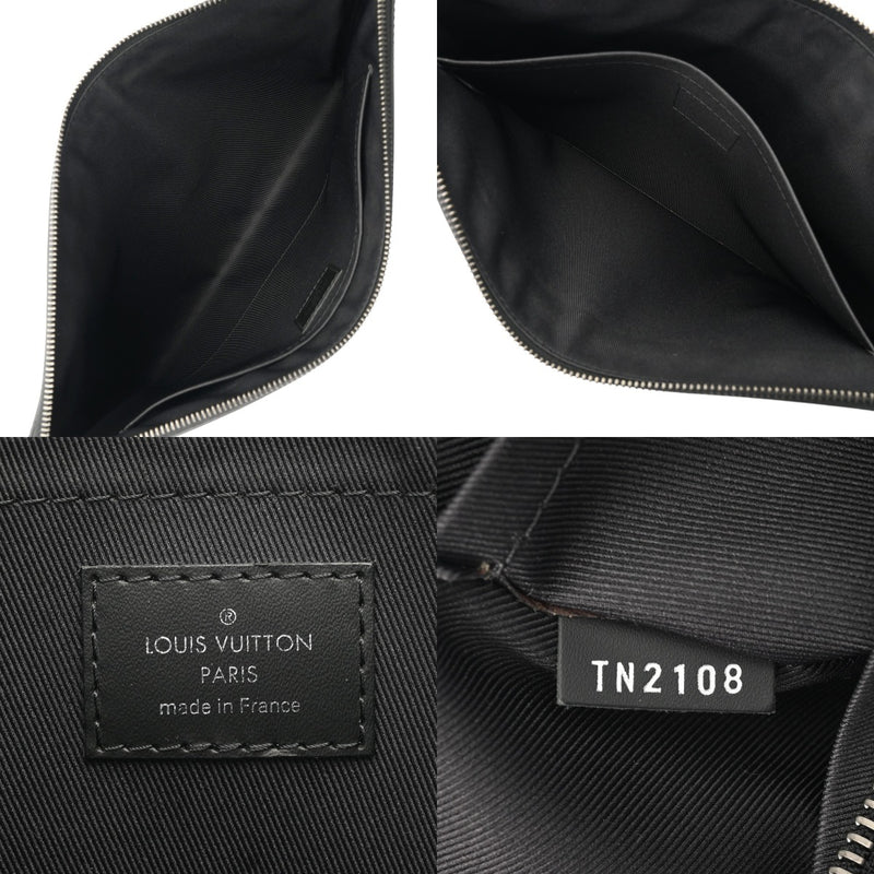 LOUIS VUITTON ルイヴィトン モノグラムエクリプス ポシェットディスカバリー 黒/グレー M62291 メンズ モノグラムキャンバス クラッチバッグ ABランク 中古 銀蔵