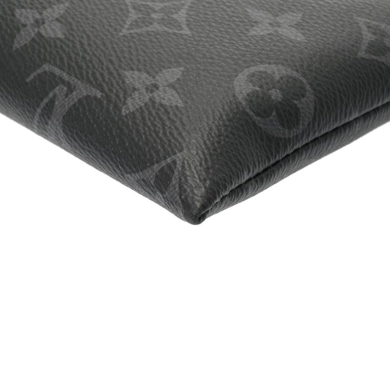 LOUIS VUITTON ルイヴィトン モノグラムエクリプス ポシェットディスカバリー 黒/グレー M62291 メンズ モノグラムキャンバス クラッチバッグ ABランク 中古 銀蔵