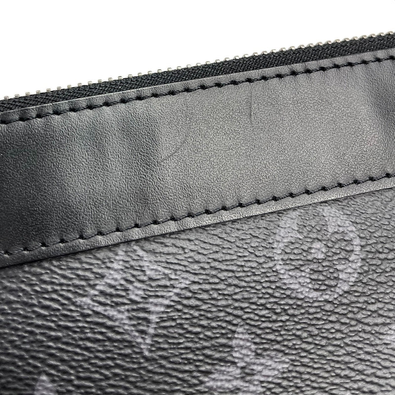 LOUIS VUITTON ルイヴィトン モノグラムエクリプス ポシェットディスカバリー 黒/グレー M62291 メンズ モノグラムキャンバス クラッチバッグ ABランク 中古 銀蔵