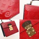 LOUIS VUITTON ルイヴィトン モノグラムヴェルニ スプリングストリート PM 2WAY スカーレット M90505 レディース ヴェルニ ハンドバッグ Aランク 中古 銀蔵