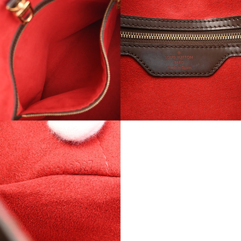 LOUIS VUITTON ルイヴィトン ダミエ ハムステッド MM ブラウン N51204 レディース ダミエキャンバス トートバッグ ABランク 中古 銀蔵