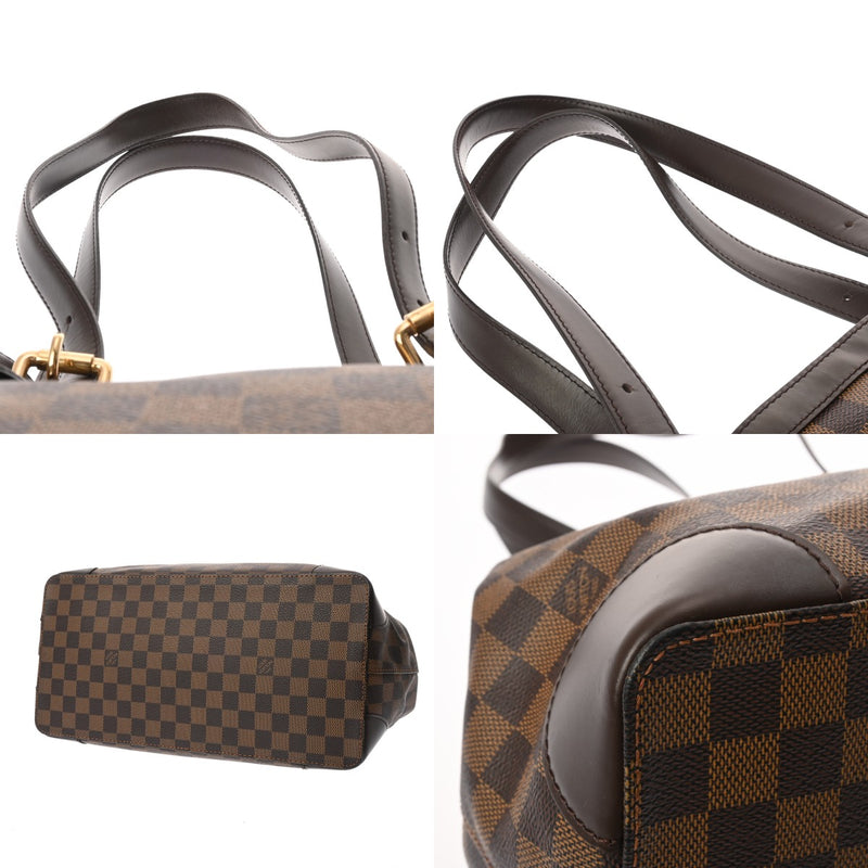 LOUIS VUITTON ルイヴィトン ダミエ ハムステッド MM ブラウン N51204 レディース ダミエキャンバス トートバッグ ABランク 中古 銀蔵