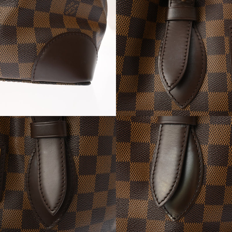 LOUIS VUITTON ルイヴィトン ダミエ ハムステッド MM ブラウン N51204 レディース ダミエキャンバス トートバッグ ABランク 中古 銀蔵