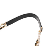 CHANEL シャネル マトラッセ ミニ チェーンショルダー ブラック レディース カーフ パール ショルダーバッグ Aランク 中古 銀蔵