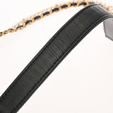CHANEL シャネル マトラッセ ミニ チェーンショルダー ブラック レディース カーフ パール ショルダーバッグ Aランク 中古 銀蔵