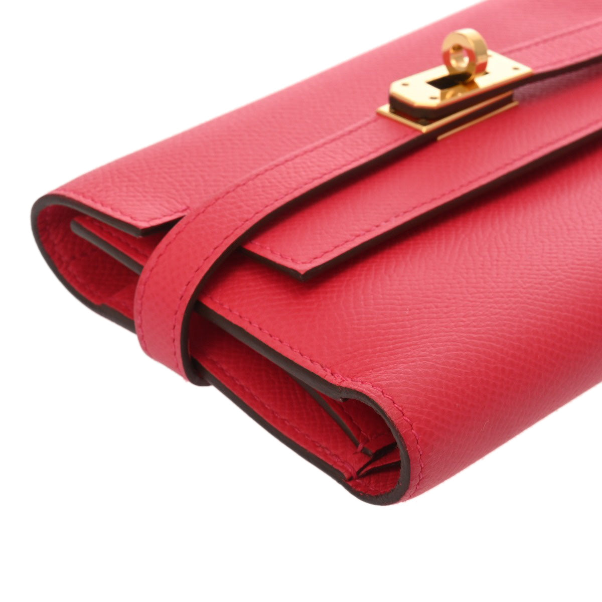 HERMES エルメス ケリーウォレット ミディアム ローズエクストリーム D 