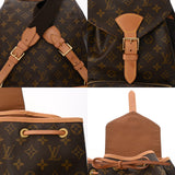 LOUIS VUITTON ルイヴィトン モノグラム モンスリ GM ブラウン M51135 ユニセックス モノグラムキャンバス リュック・デイパック ABランク 中古 銀蔵
