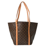 LOUIS VUITTON ルイヴィトン モノグラム サックショッピング ブラウン M51108 レディース モノグラムキャンバス トートバッグ ABランク 中古 銀蔵