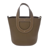 HERMES エルメス インザループ 18 エトゥープ W刻印(2024年頃) レディース トリヨンクレマンス ヴォースイフト ハンドバッグ Aランク 中古 銀蔵