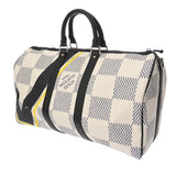 LOUIS VUITTON ルイヴィトン ダミエ ダミエコースト キーポルバンドリエール40 2017年 アメリカズカップ ホワイト M57845 メンズ レザー ボストンバッグ ABランク 中古 銀蔵