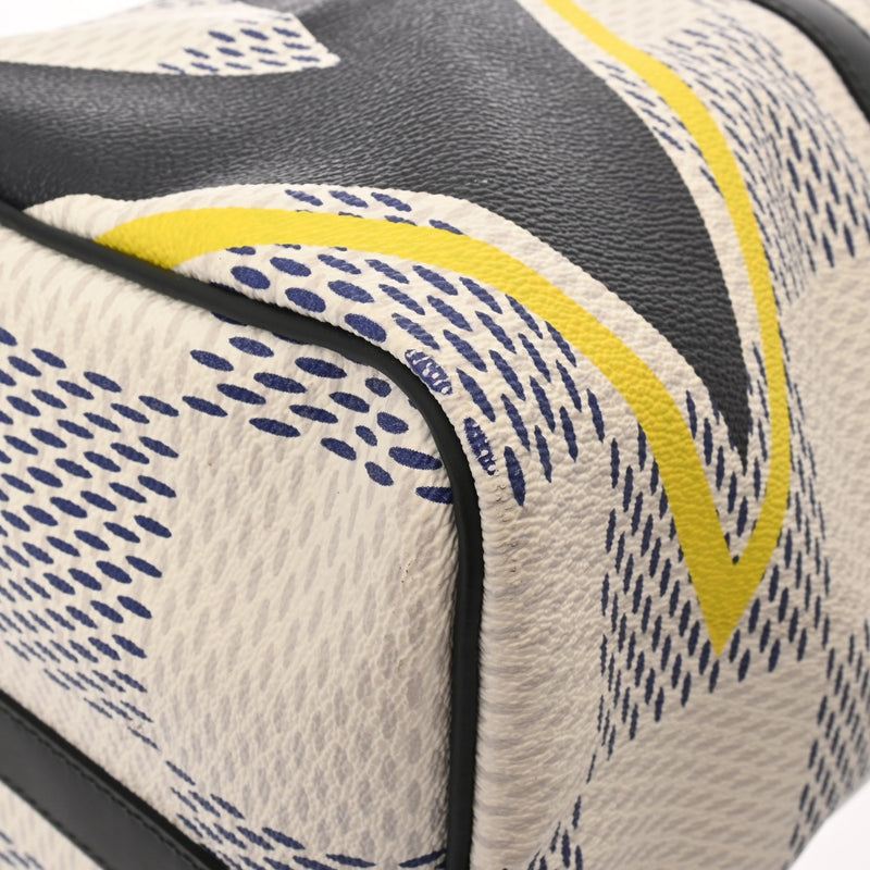 LOUIS VUITTON ルイヴィトン ダミエ ダミエコースト キーポルバンドリエール40 2017年 アメリカズカップ ホワイト M57845 メンズ レザー ボストンバッグ ABランク 中古 銀蔵