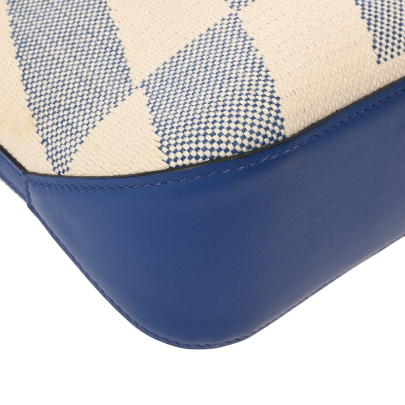 HERMES エルメス Hアンビエ PM 2WAY ブルーフランス U刻印(2022年頃) レディース キャンバス ハンドバッグ Aランク 中古 銀蔵