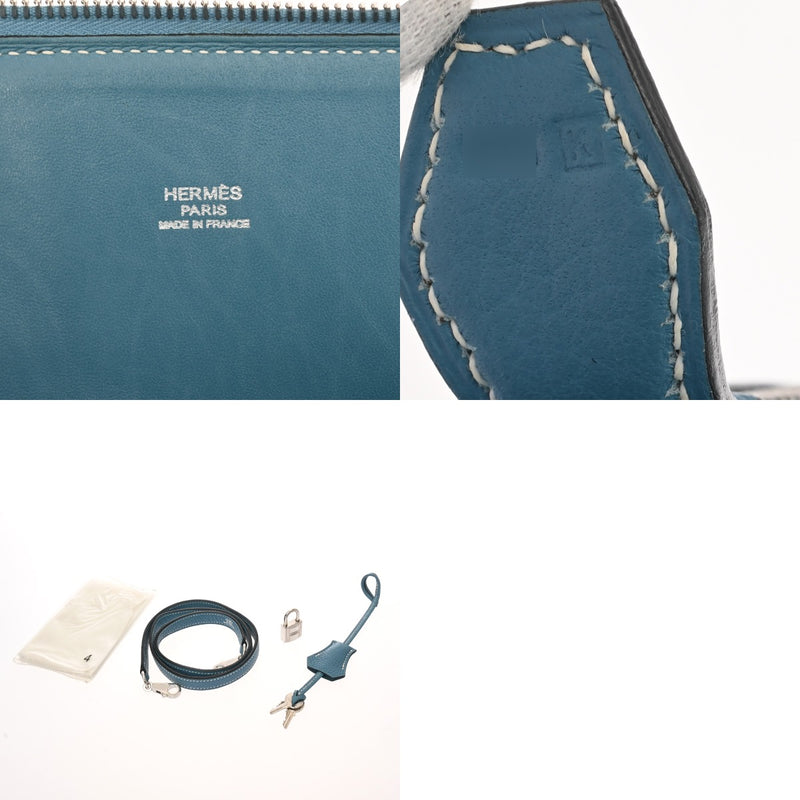 HERMES エルメス ボリード 31 2WAY ブルージーン □K刻印(2007年頃) レディース トリヨンクレマンス ハンドバッグ ABランク 中古 銀蔵