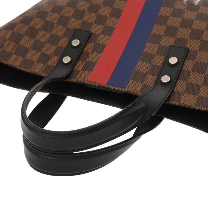 LOUIS VUITTON ルイヴィトン ダミエサバンナ チャップマンブラザーズ アトラストート ブラウン N42702 レディース ダミエキャンバス トートバッグ ABランク 中古 銀蔵
