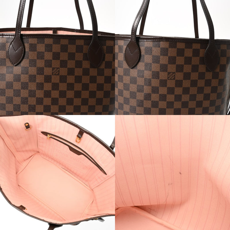 LOUIS VUITTON ルイヴィトン ダミエ ネヴァーフル MM ブラウン ローズバレリーヌ N41603 レディース ダミエキャンバス トートバッグ ABランク 中古 銀蔵