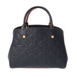 LOUIS VUITTON ルイヴィトン モノグラムアンプラント モンテーニュ BB 2WAY マリーヌルージュ M42747 レディース レザー ハンドバッグ Aランク 中古 銀蔵