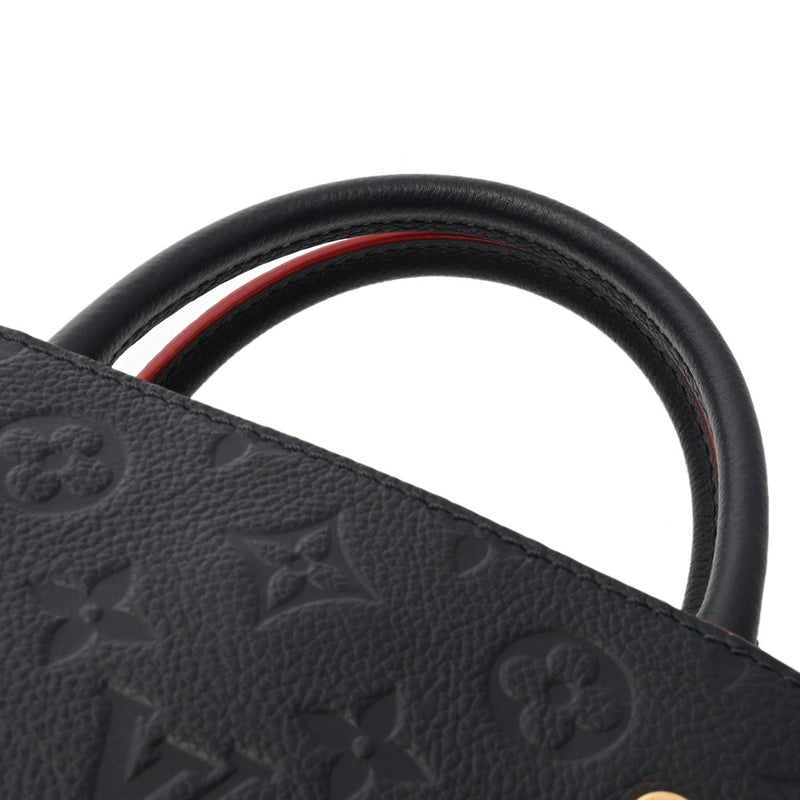 LOUIS VUITTON ルイヴィトン モノグラムアンプラント モンテーニュ BB 2WAY マリーヌルージュ M42747 レディース レザー ハンドバッグ Aランク 中古 銀蔵