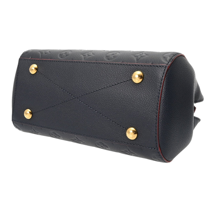 LOUIS VUITTON ルイヴィトン モノグラムアンプラント モンテーニュ BB 2WAY マリーヌルージュ M42747 レディース レザー ハンドバッグ Aランク 中古 銀蔵