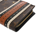 LOUIS VUITTON ルイヴィトン モノグラム ジッピースティーマ― ブラウン M62873 ユニセックス モノグラムキャンバス 長財布 ABランク 中古 銀蔵