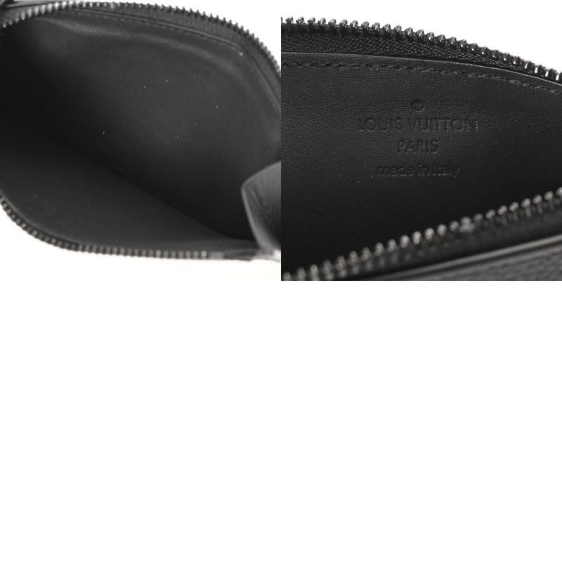 LOUIS VUITTON ルイヴィトン アエログラム コインカードホルダー ノワール M82068 メンズ レザー コインケース ABランク 中古 銀蔵