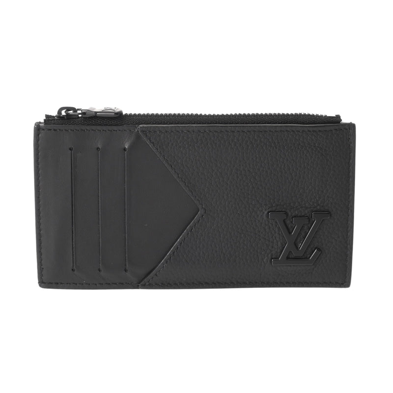 LOUIS VUITTON ルイヴィトン アエログラム コインカードホルダー ノワール M82068 メンズ レザー コインケース ABランク 中古 銀蔵