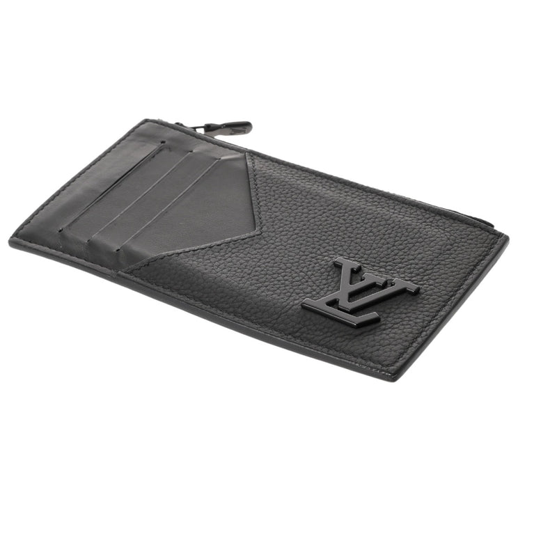 LOUIS VUITTON ルイヴィトン アエログラム コインカードホルダー ノワール M82068 メンズ レザー コインケース ABランク 中古 銀蔵