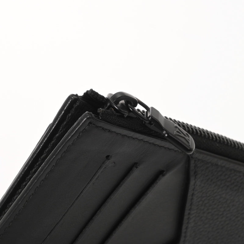 LOUIS VUITTON ルイヴィトン アエログラム コインカードホルダー ノワール M82068 メンズ レザー コインケース ABランク 中古 銀蔵