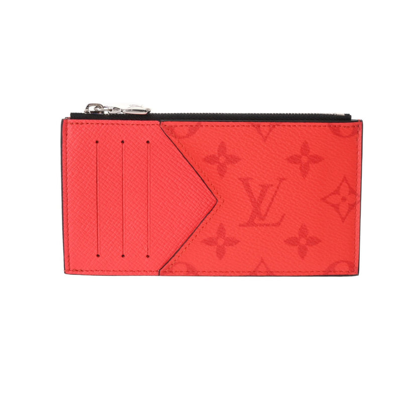 LOUIS VUITTON ルイヴィトン タイガラマ コインカードホルダー ルージュ M30271 メンズ レザー モノグラムキャンバス コインケース Aランク 中古 銀蔵