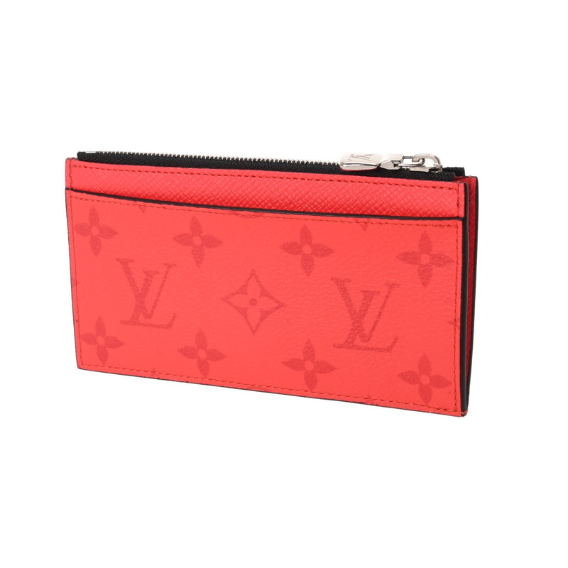 LOUIS VUITTON ルイヴィトン タイガラマ コインカードホルダー ルージュ M30271 メンズ レザー モノグラムキャンバス コインケース Aランク 中古 銀蔵