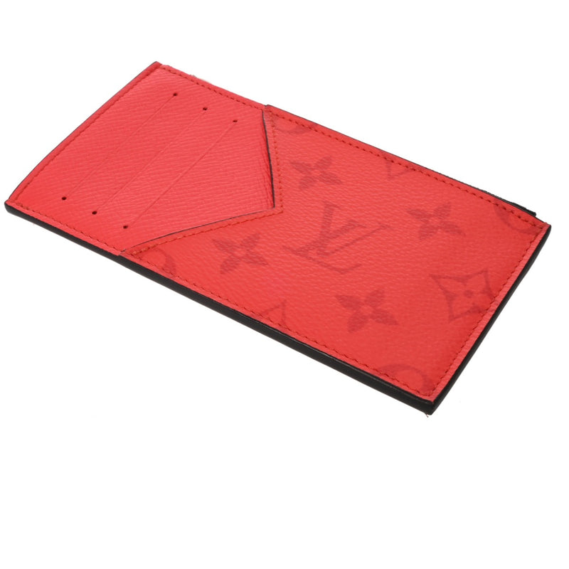 LOUIS VUITTON ルイヴィトン タイガラマ コインカードホルダー ルージュ M30271 メンズ レザー モノグラムキャンバス コインケース Aランク 中古 銀蔵