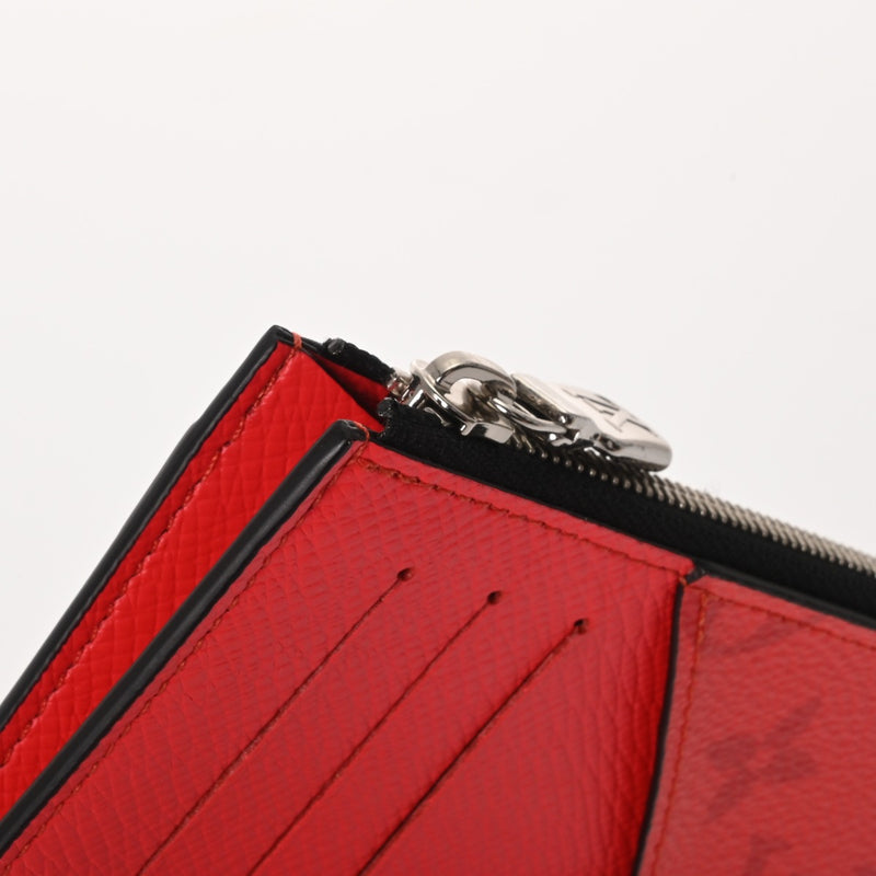 LOUIS VUITTON ルイヴィトン タイガラマ コインカードホルダー ルージュ M30271 メンズ レザー モノグラムキャンバス コインケース Aランク 中古 銀蔵