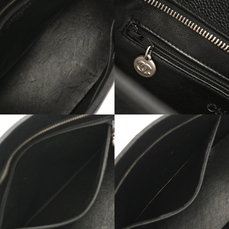 CHANEL シャネル 復刻トート ブラック A01804 レディース キャビアスキン トートバッグ Aランク 中古 銀蔵