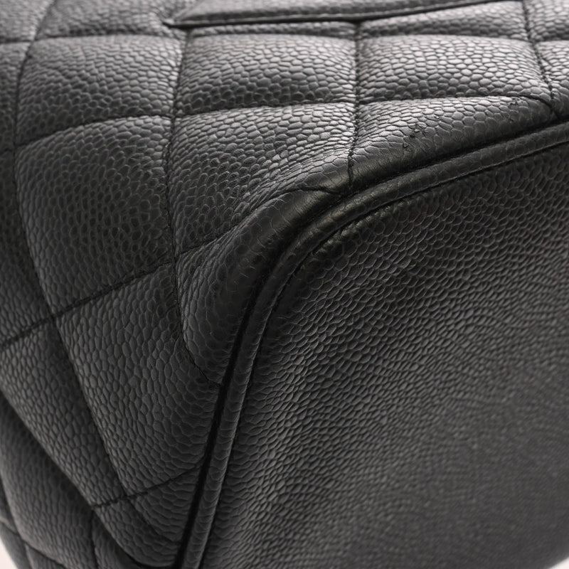 CHANEL シャネル 復刻トート ブラック A01804 レディース キャビアスキン トートバッグ Aランク 中古 銀蔵