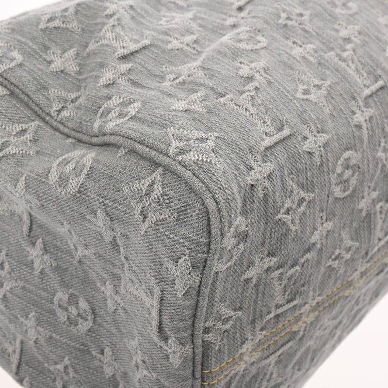 LOUIS VUITTON ルイヴィトン モノグラムデニム スピーディソフト 30 ブルー M13344 レディース デニム ハンドバッグ 未使用 銀蔵