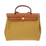 HERMES エルメス エールバッグ ジップ PM 2WAY ゴールド/ジンジャー Z刻印(2021年頃) レディース トワルミリタリー/ヴァッシュハンター ハンドバッグ 新同 中古 銀蔵