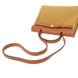 HERMES エルメス エールバッグ ジップ PM 2WAY ゴールド/ジンジャー Z刻印(2021年頃) レディース トワルミリタリー/ヴァッシュハンター ハンドバッグ 新同 中古 銀蔵